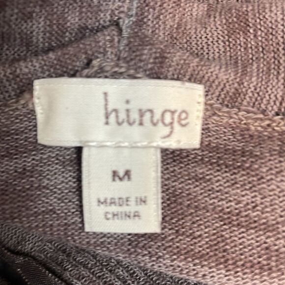 Hinge Lagenlook oversized cropped button up cardigan sweater - Picture 8 of 14